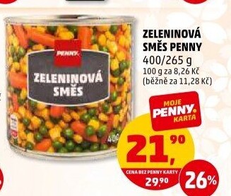 Zeleninová směs Penny - konzervovaná