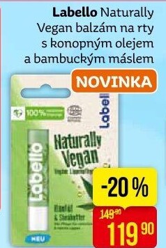 Balzám na rty Naturally Vegan Labello