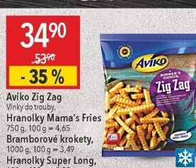 Hranolky vlnky mražené Zig Zag Aviko