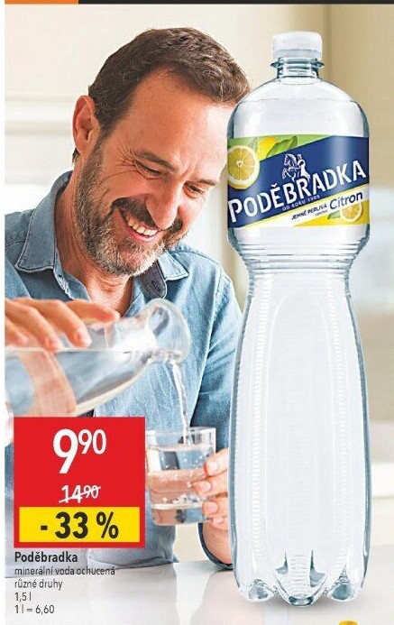 Ochucená voda Poděbradka