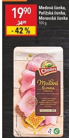 Šunka medová výběrová Beskydské uzeniny Chodura