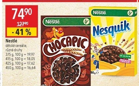 Cereálie Nesquik Nestlé