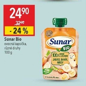 Kapsička do ručičky Ovocný příkrm bio Sunar