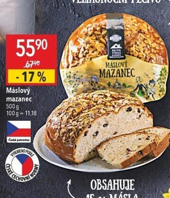 Mazanec máslový Globus