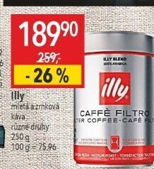 Mletá káva Espresso Illy