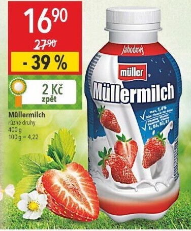 Nápoj mléčný Müllermilch Müller