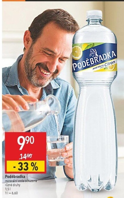Ochucená voda Poděbradka