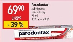 Pasta na zuby Classic bez fluoru Parodontax