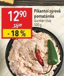 Pikantní sýrová pomazánka