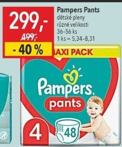 Pleny dětské Pampers Pants