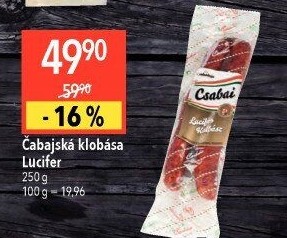 Čabajská klobása Lucifer Csabahús