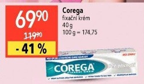 Fixační krém na zubní protézu Corega