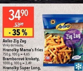 Hranolky vlnky mražené Zig Zag Aviko