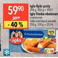Rybí prsty mražené Iglo