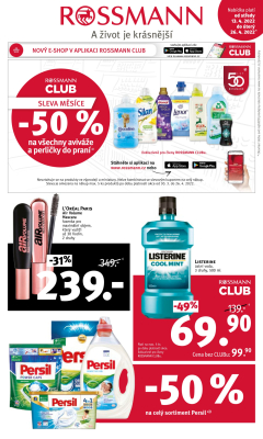 akční leták ROSSMANN drogerie 13.4.2022-26.4.2022