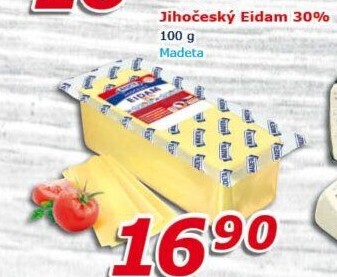 Sýr Eidam Jihočeský 30% Madeta - ESO MARKET akcniletaky.com