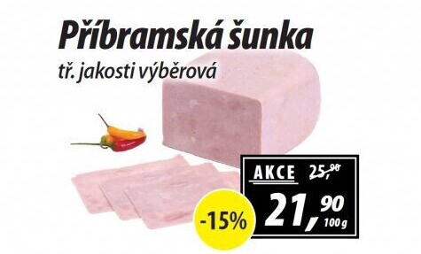 Šunka výběrová příbramská