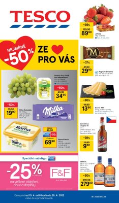 akční leták Tesco 19.4.2022-26.4.2022