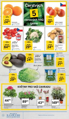 akční leták Tesco 19.4.2022-26.4.2022