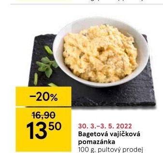 Bagetová vajíčková pomazánka