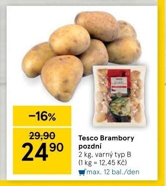 Brambory pozdní B Tesco