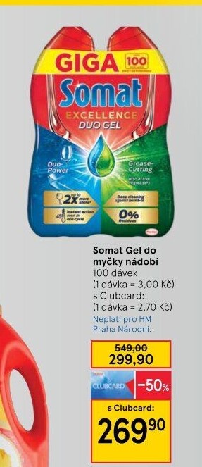 Gely do myčky Somat
