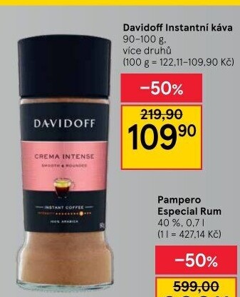 Instantní kávy Davidoff