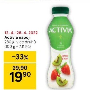 Jogurtový nápoj Activia Danone