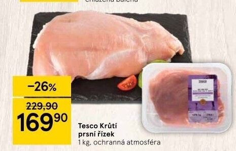 Krůtí prsní řízky Tesco