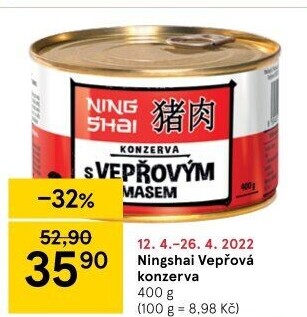 Maso vepřové Ning Shai Viva
