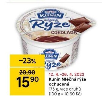 Mléčná rýže Kunín