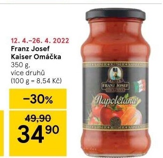 Omáčky na těstoviny Exclusive Franz Josef Kaiser