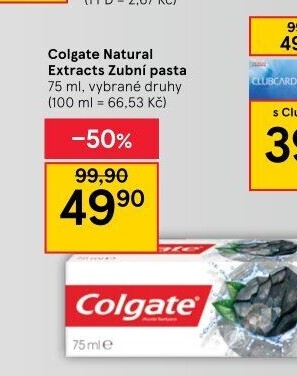 Pasty na zuby Natural Extracts Colgate