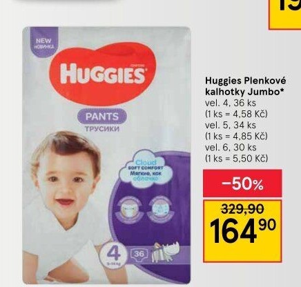 Pleny dětské Huggies Pants
