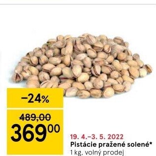 Pražené pistácie