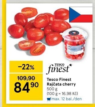Rajčata cherry Tesco Finest