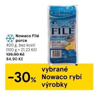 Rybí filé mražené Nowaco