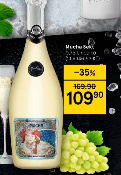 Sekt nealkoholický Mucha