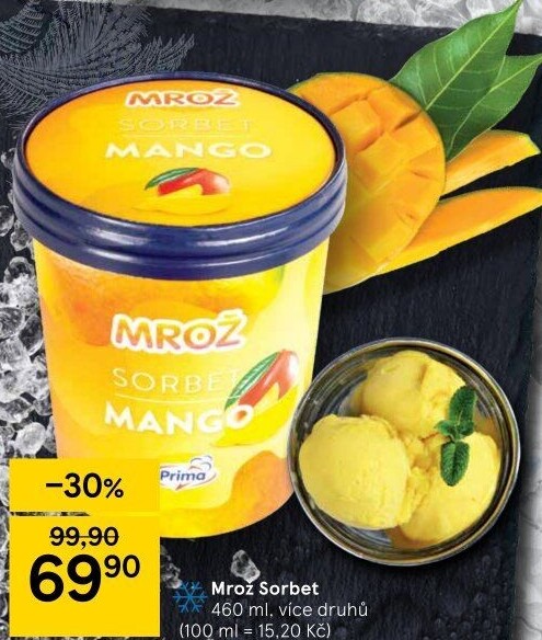 Sorbet v kelímku Mrož Prima