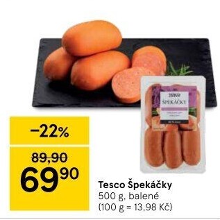 Špekáčky Tesco