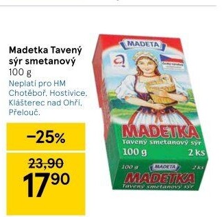 Sýr tavený smetanový Madetka