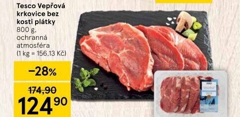 Vepřová krkovice bez kosti Tesco