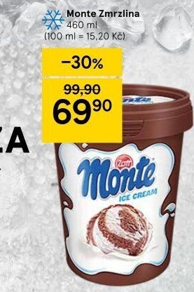 Zmrzlina v kelímku Monte Zott