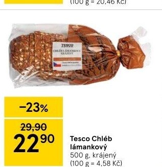 Chléb lámankový Tesco