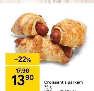 Croissant s párkem