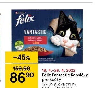 Kapsičky pro kočky Fantastic Felix Purina