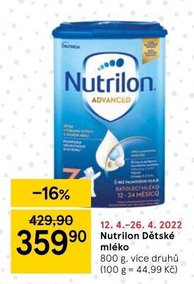 Kojenecké mléko Nutrilon