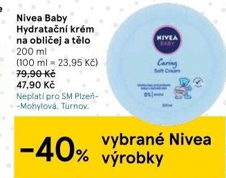 Krém hydratační na obličej a tělo dětský Baby Nivea