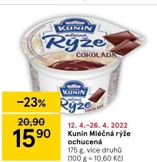 Mléčná rýže Kunín