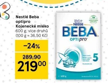 Mléčná výživa Beba Optipro Nestlé